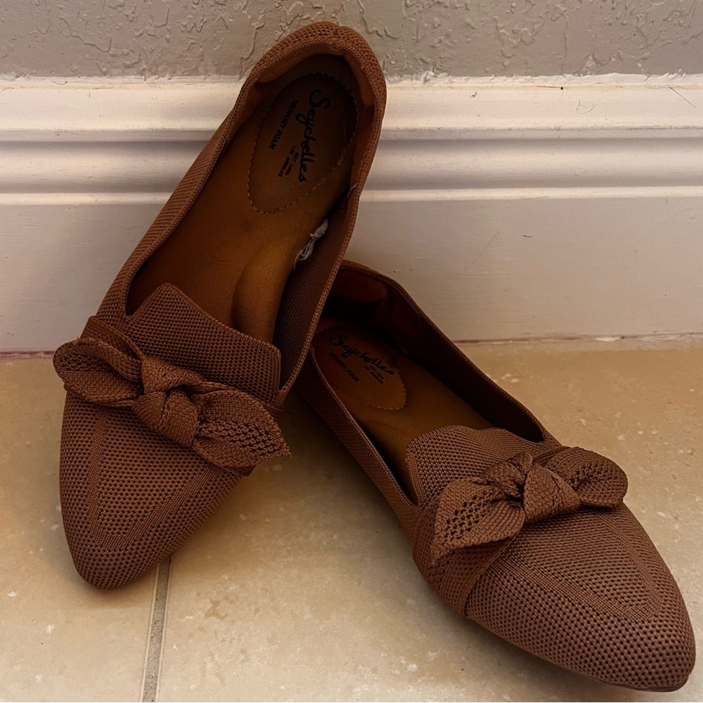 Light Brown Woven Flats - Picture 5 of 6